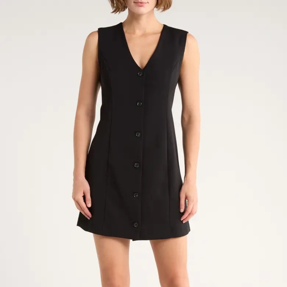 French Connection Black Sleeveless Mini Dress